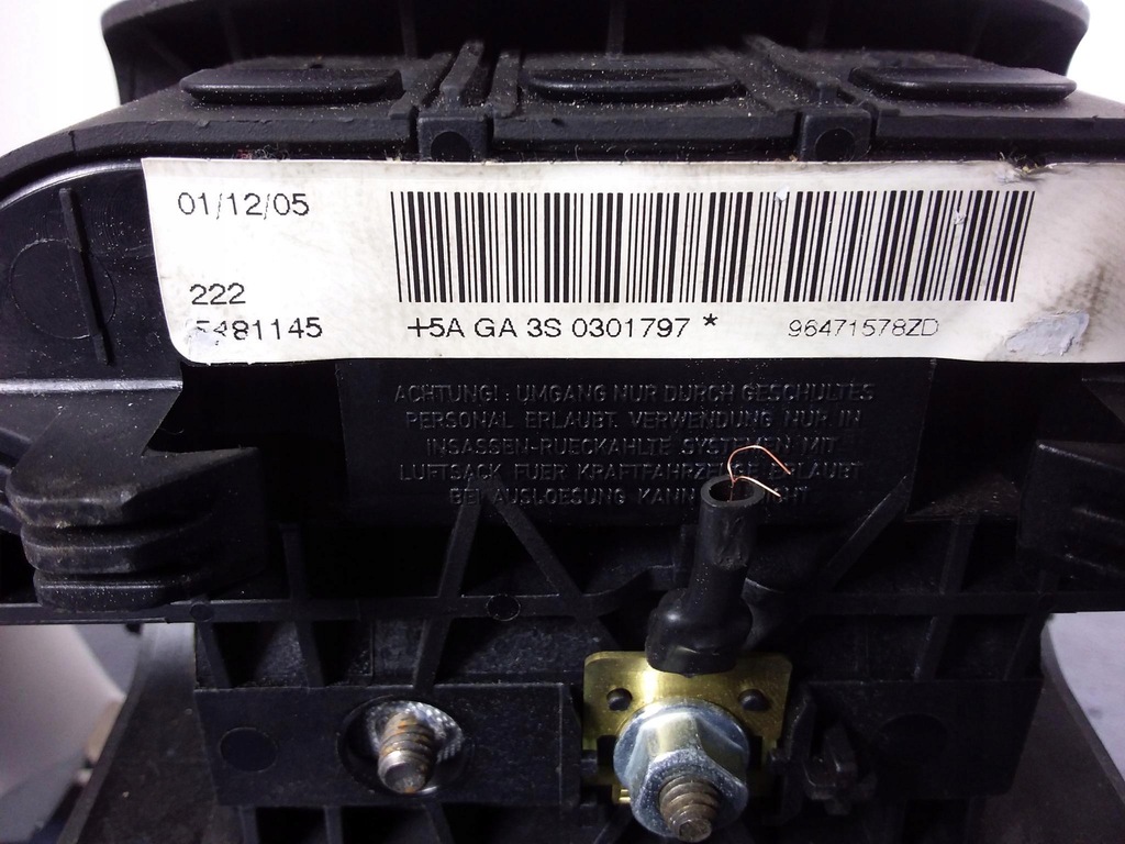 фото №6, Citroen c4 i подушки безопасности ремни датчик набор