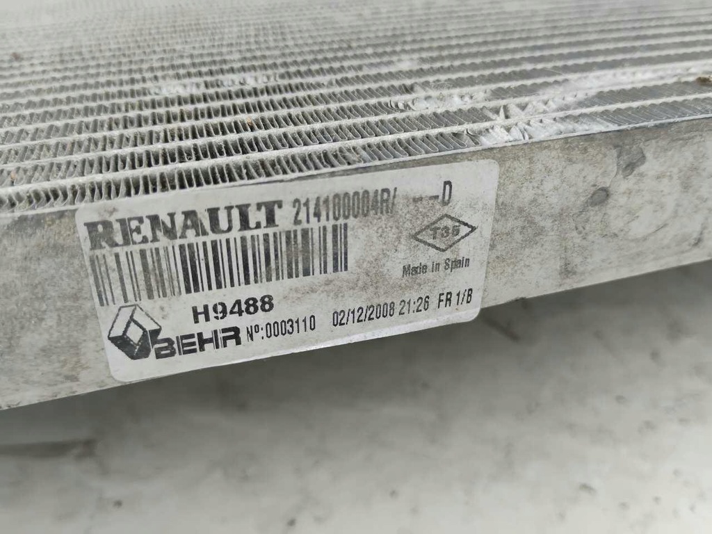 фото №6, Радиатор wody renault laguna iii 2.0 dci 214100004r