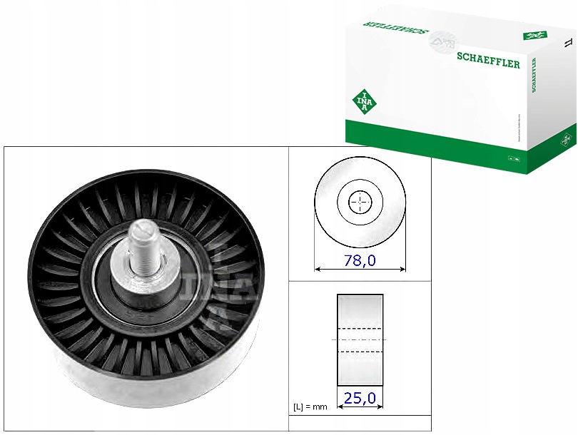 фото №1, Ролик ремінь багаторучний. citroen 2,0 2,2 b. jumpy 00