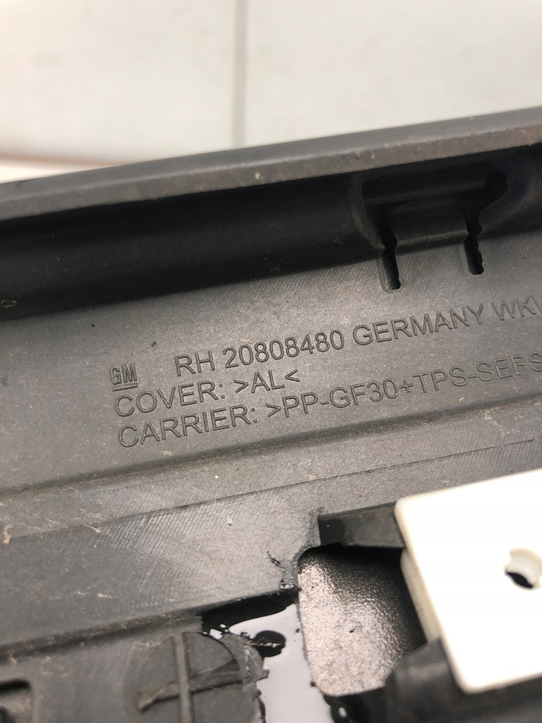 фото №9, Молдинг стекло лобовое защита стойка правая opel zafira c 190 20808480