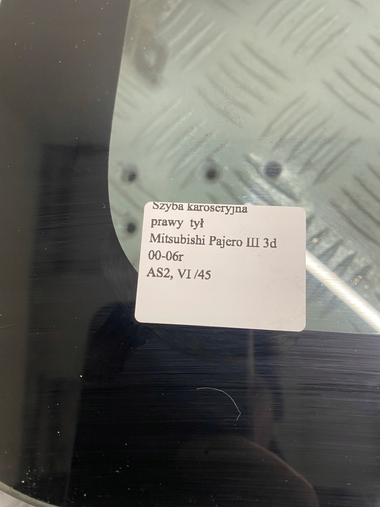 фото №8, Стекло кузовная правая задняя задняя mitsubishi pajero 3 iii 3d 00-06r. as2