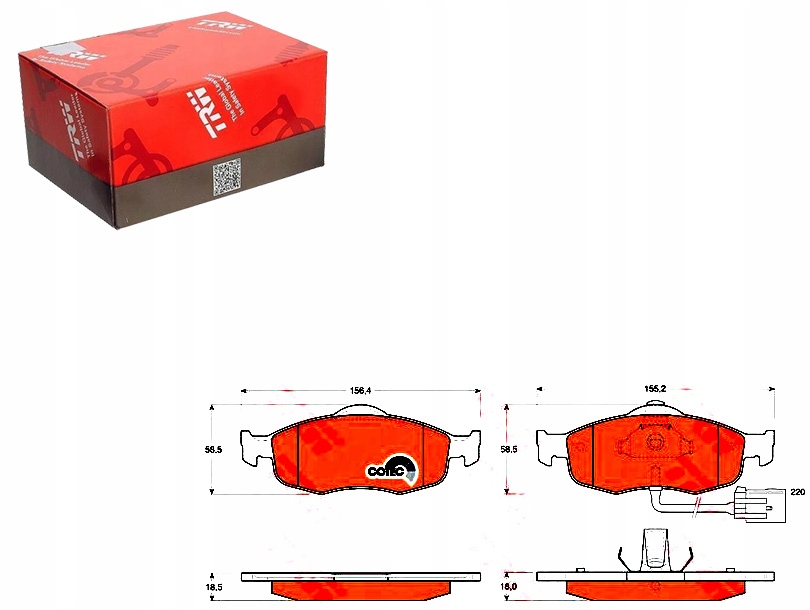 фото №1, Тормозные колодки тормозные ford перед cougar mondeo scorpio