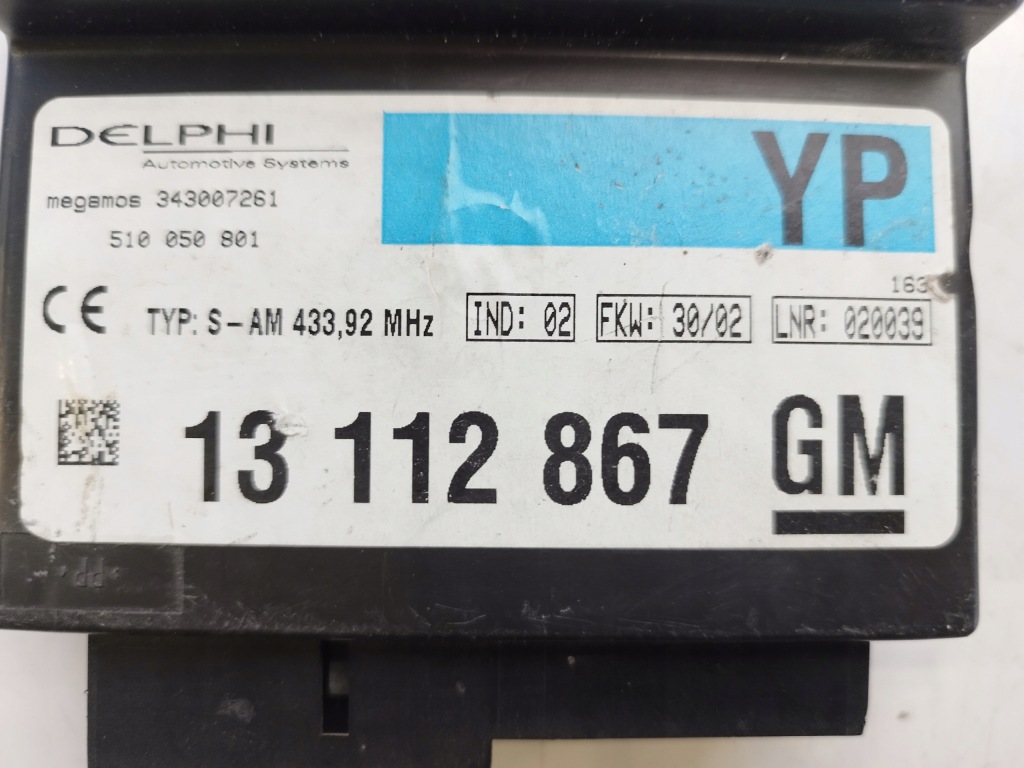 Opel omega b vectra c zafira a модуль комфорту 13112867yp Зі Шроту