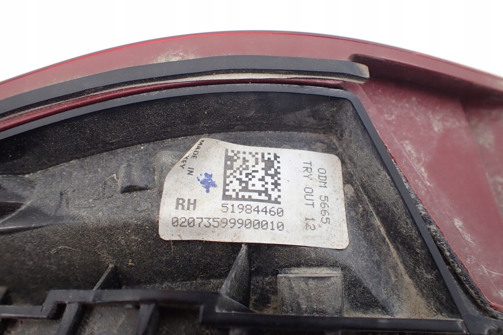 фото №5, Лампа права задня w кришка багажника fiat tipo ii