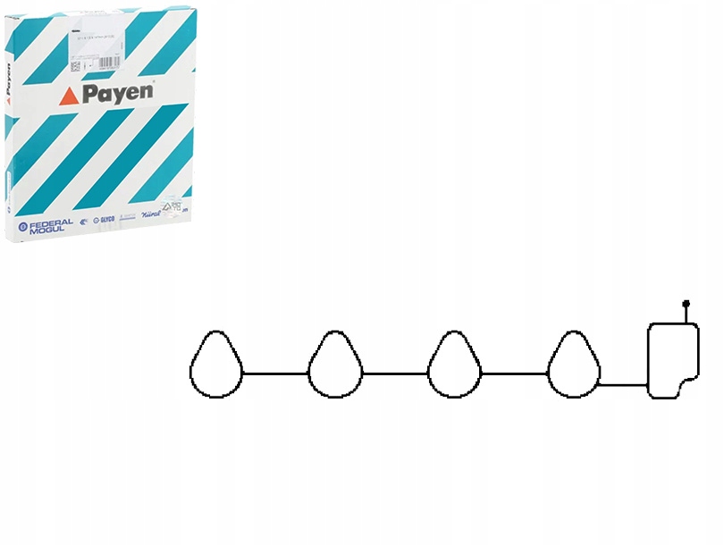 фото №1, Payen прокладка колектор впускний chevrolet aveo kalos matiz spark