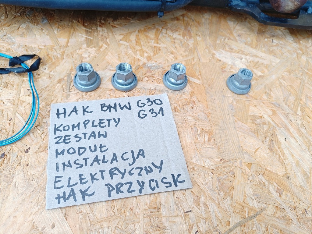 фото №8, Bmw 5 g30 g31 оригінальний kompletny hak буксирувальний джгут модуль кнопка