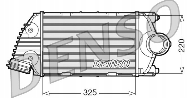 Купить Denso dit28016 радиатор воздуха наддувочный
