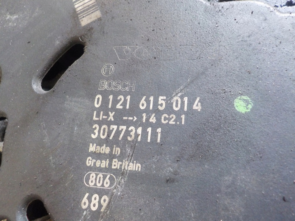 фото №5, Volvo v70 c70 2.4 b 07r 170km b5244s генератор 30773111 0121615014