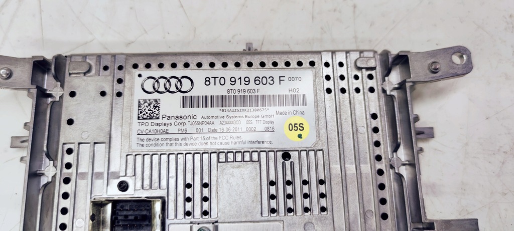фото №5, Дисплей mmi audi a4 b8 a5 q5 8t0919603f