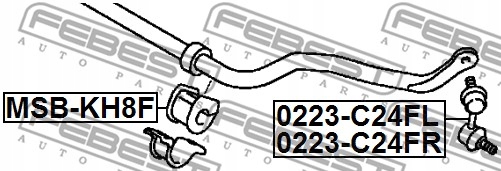 фото №3, Тяги стабілізатора febest msb-kh8f