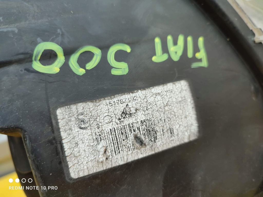 фото №8, Fiat 500 лампа левая перед eu. 07-14