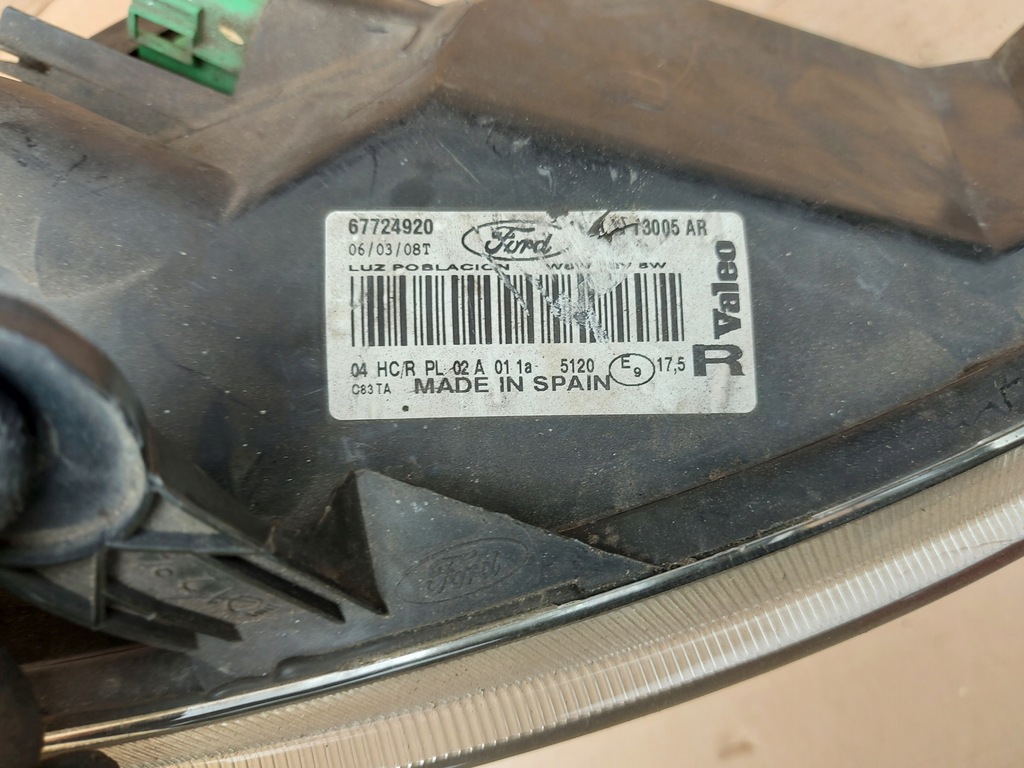 фото №5, Лампа права перед valeo ford ka nr. 67724920