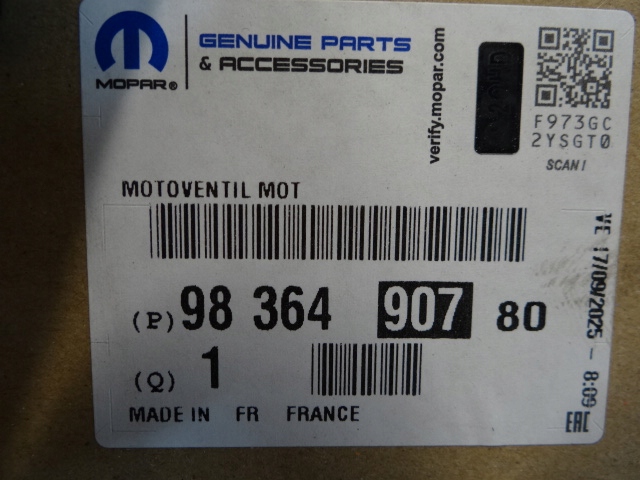 фото №13, Citroen c5 aircross 1.6 hybrid гибрид вентилятор радиатора новый оригинальный