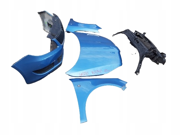 фото №7, Skoda fabia ii 13r перед kompletny капот бампер