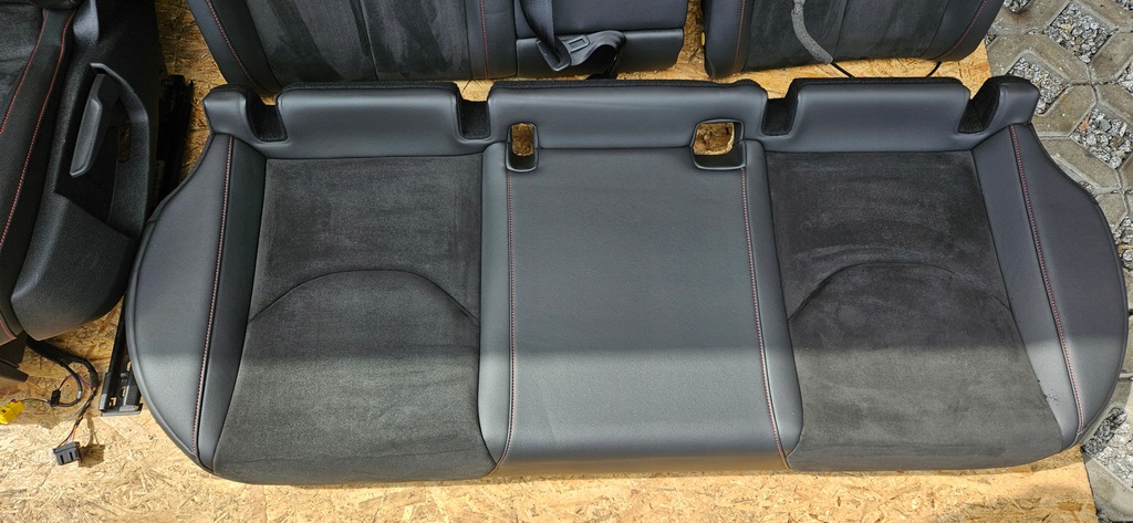 фото №14, Seat leon iii 3 hb сиденье сиденья заднее сиденье полукожа туннель средний комплект