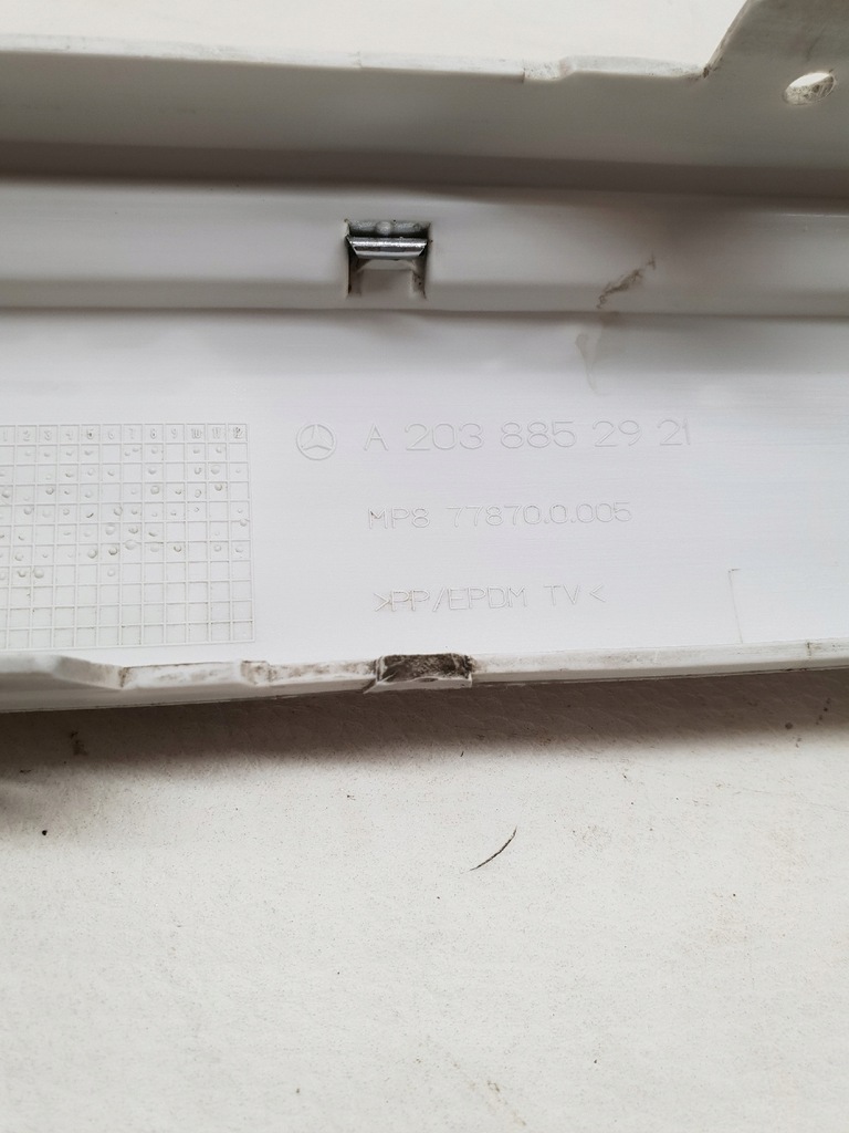 фото №8, Mercedes c-klasa w203 sedan молдинг na бампер задняя