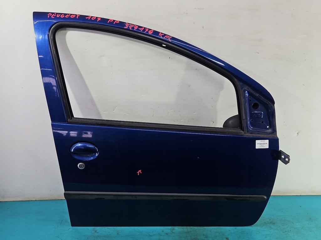 фото №1, Дверь перед правое peugeot 107 5d granatowy knr