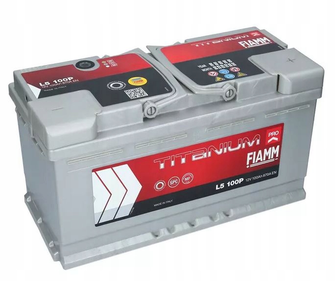 фото №1, Аккумулятор fiamm 12v 100ah 870a p+ titanium plus