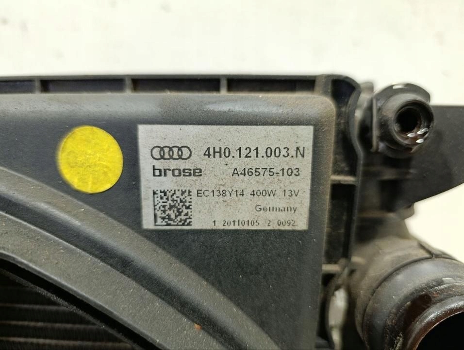 фото №10, Audi a8 s8 d4 4h 2011 радіатор / комплект 4h0121003n