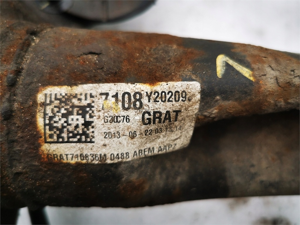 фото №6, Opel mokka a x 4x4 4wd 12-19 oś комплектна балка підвіска задня демонтаж