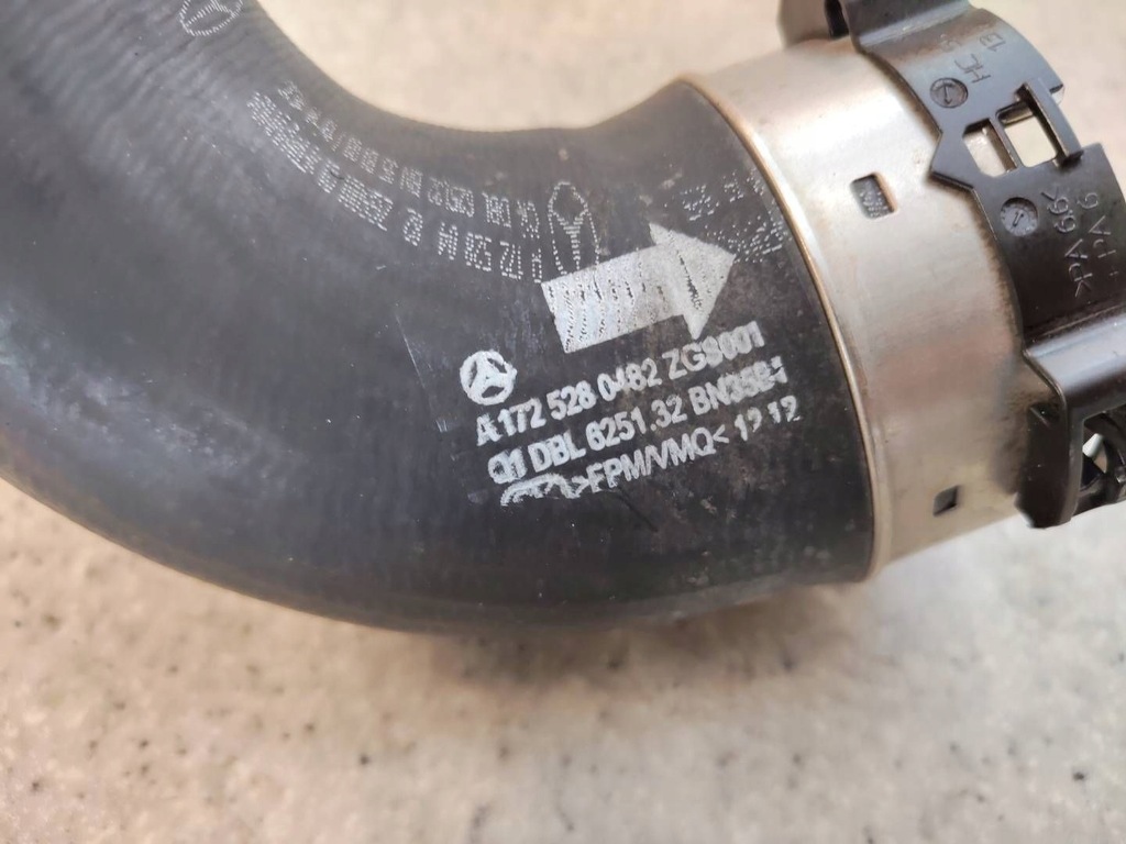 фото №2, Wąż шланг труба воздуха турбины интеркулер mercedes slk r172 w172 2.2