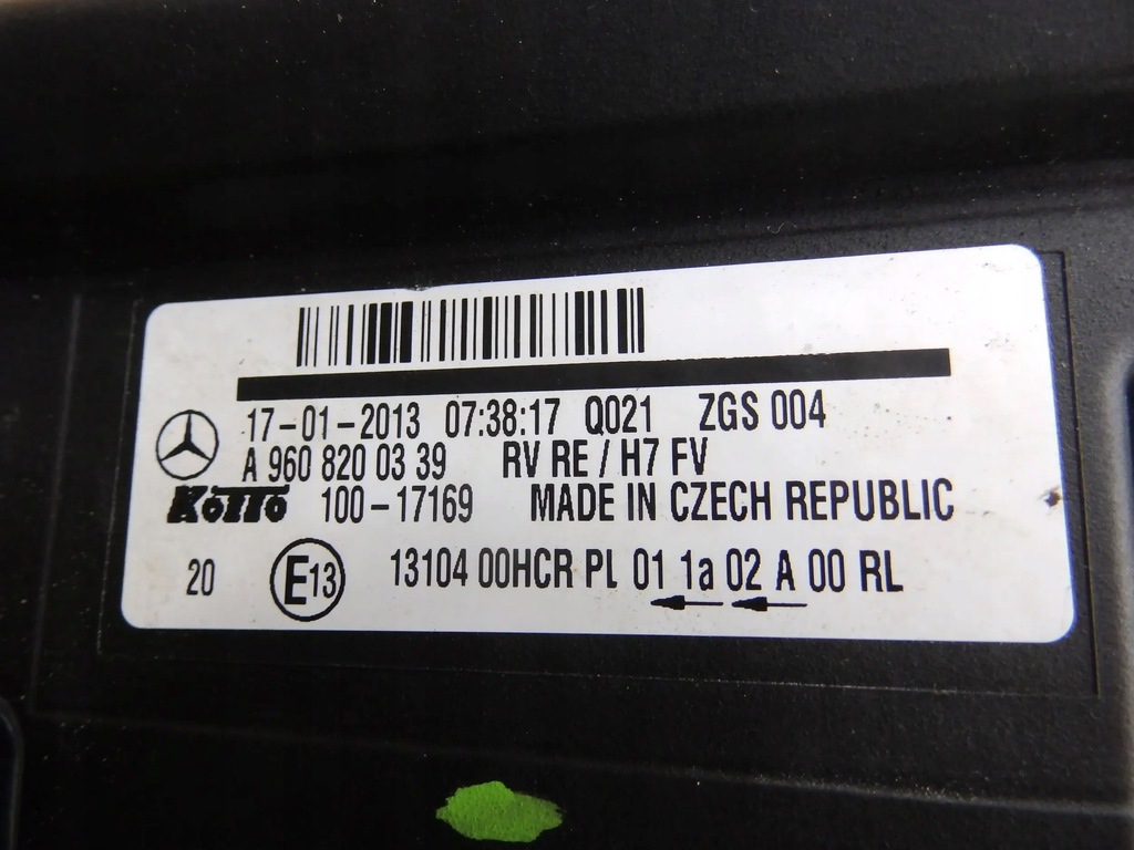 фото №7, Лампа передняя правая mercedes-benz actros a9608200339