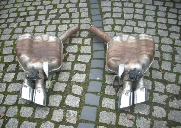 фото №7, Audi s8 d4 4h lift система выпускной выхлоп ew крышка багажника