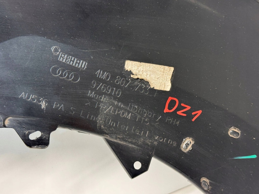 фото №15, Audi q7 4m0 lift s-line накладка бампера передний спойлер перед 4m080773