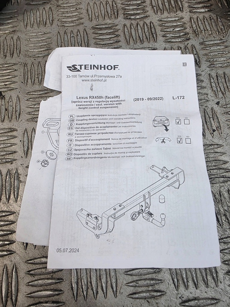 фото №9, Lexus rx 450h 2021 hak буксировочный / комплект