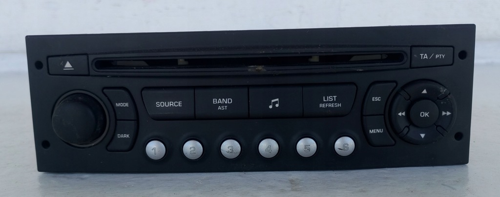 фото №1, Радіо cd mp3 citroen c5 iii x7 9666968077