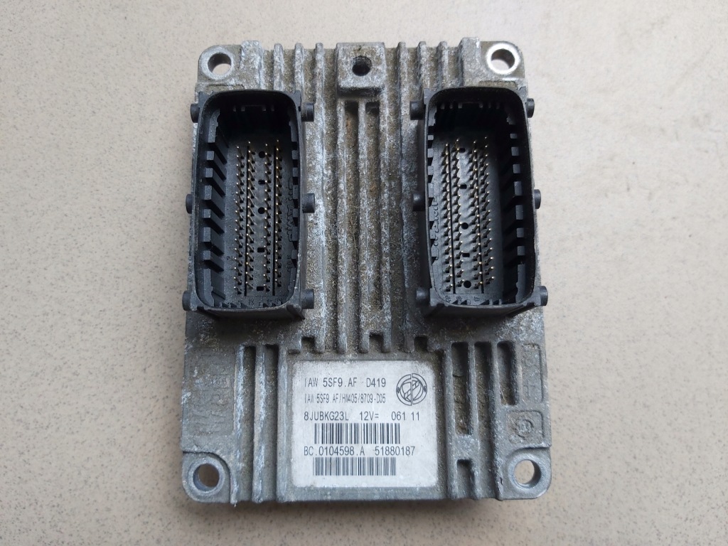 фото №1, Fiat 500 panda 1.2 бортовий комп'ютер блок керування 51880187