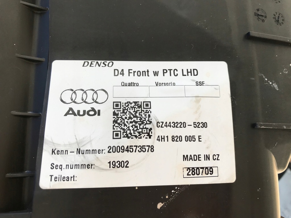 фото №5, Обігрівач повітродувка audi a8 d4 4.2 tdi 4h1820005e