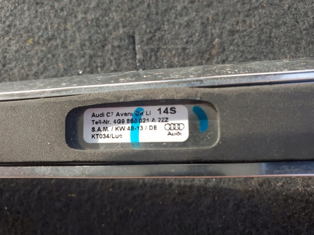 Купить Рейлинги кровельные хромированные audi a6 c7 4g9860022a