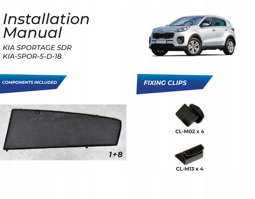 Шторки захист бічний kia sportage 2015-19 захист шторка сонцезахисні в Україні