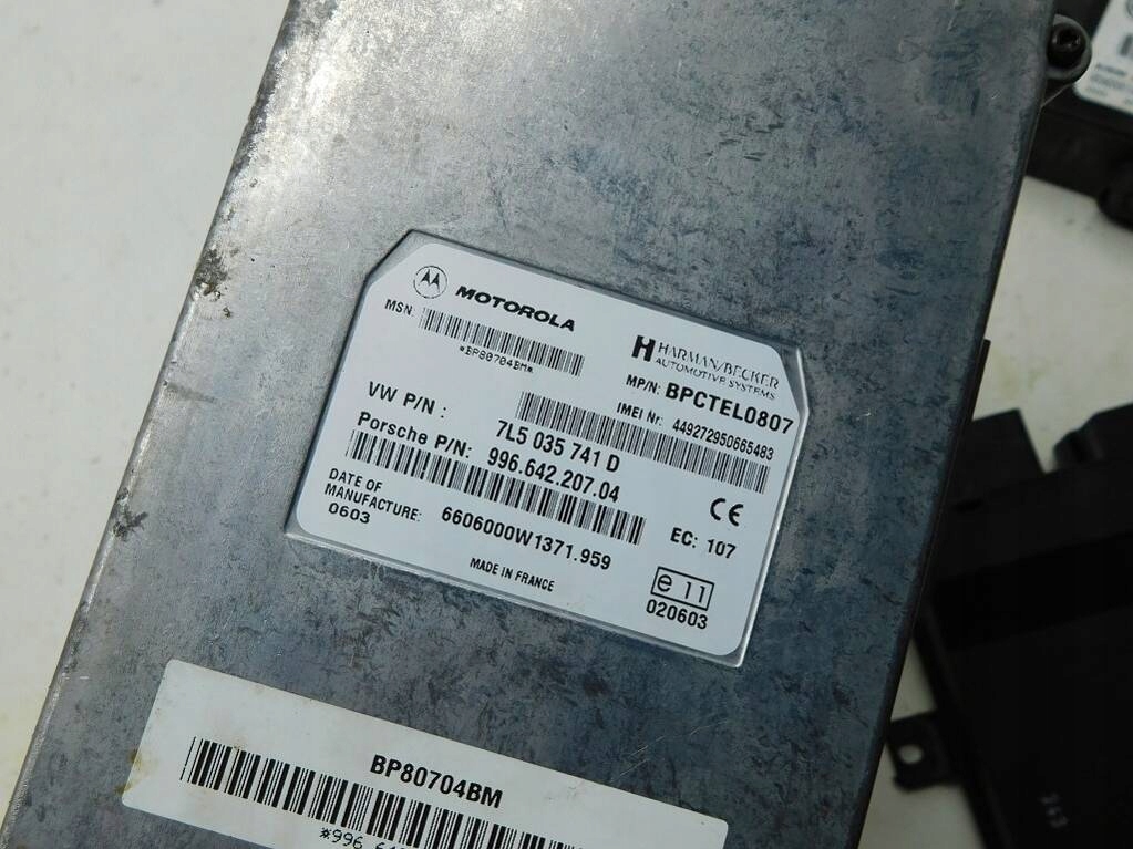 фото №5, Porsche cayenne i блок управления телефона 7l5035741d