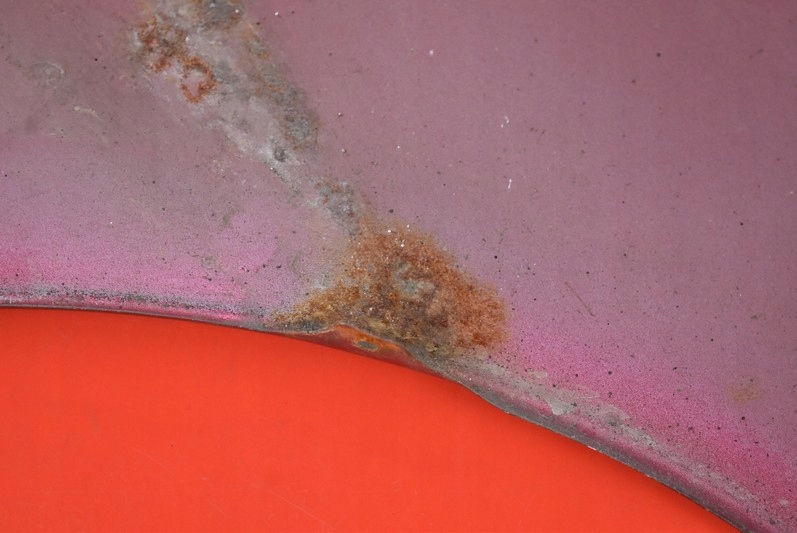 фото №14, Крыло правый перед передний красный mitsubishi outlander 2 ii lift 01-08