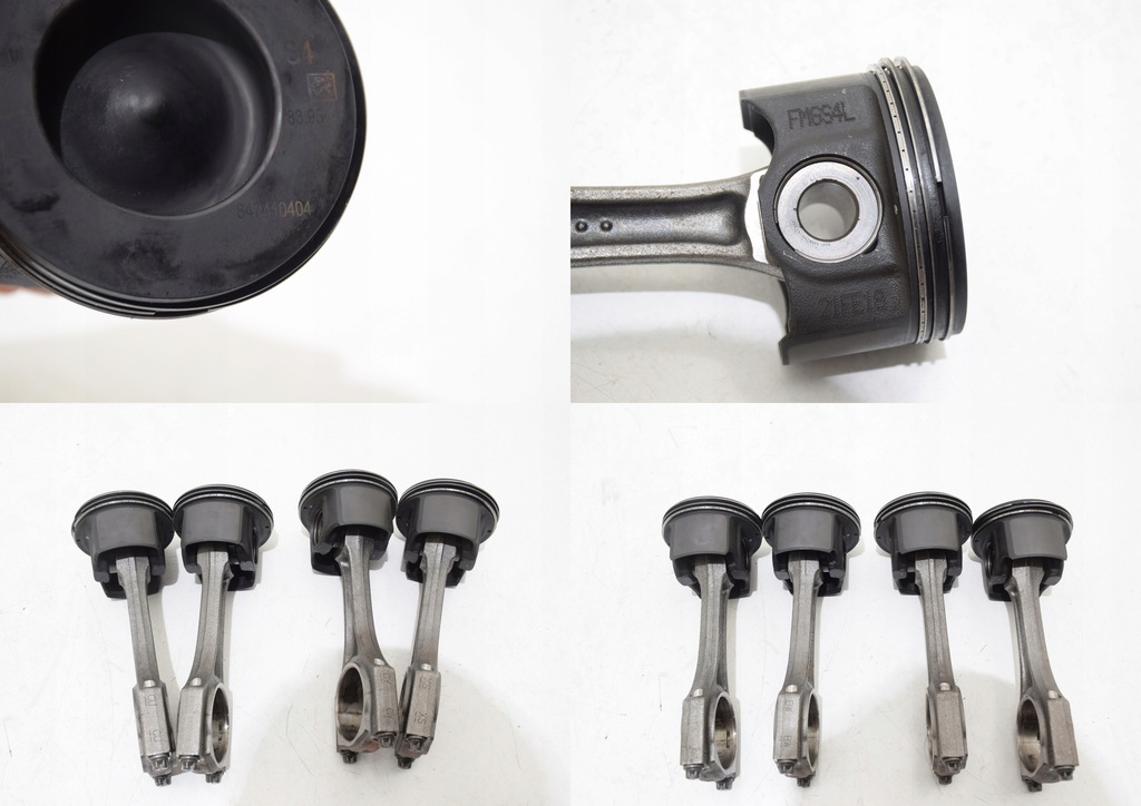 фото №16, Bmw g60 g61 520d 520dx 523d b47d20b b47p dół двигуна wał колінчастий блок поршень