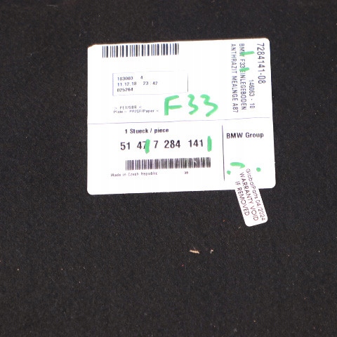 фото №12, Bmw f33 f83 m4 обшивка пол коврик багажника 7284142