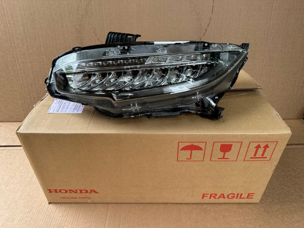 фото №1, Honda civic x 10 лампа левый перед передняя 2017-2021r nowa nowa orginał