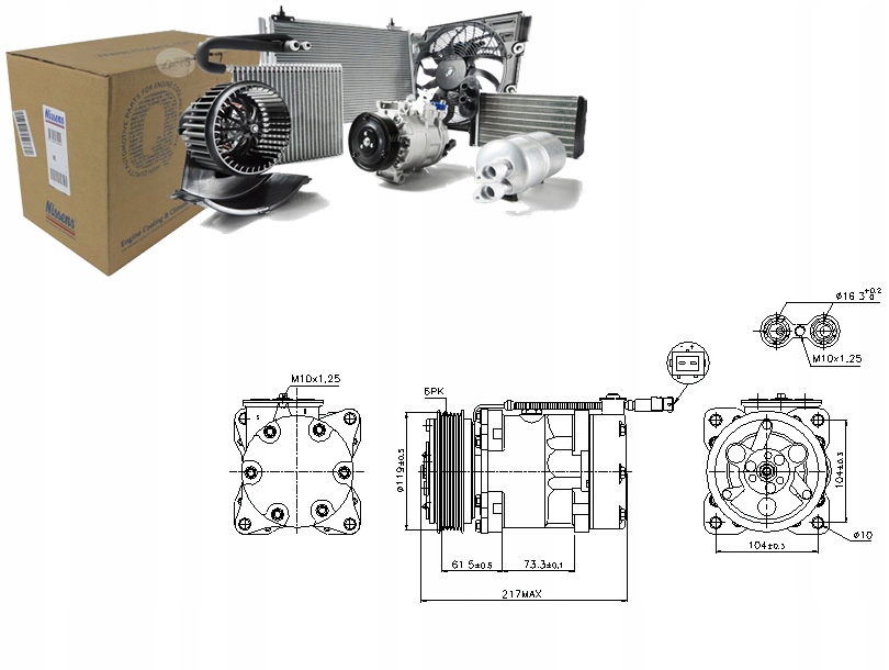 фото №1, Компресор кондиціонера citroen xsara picasso peuge