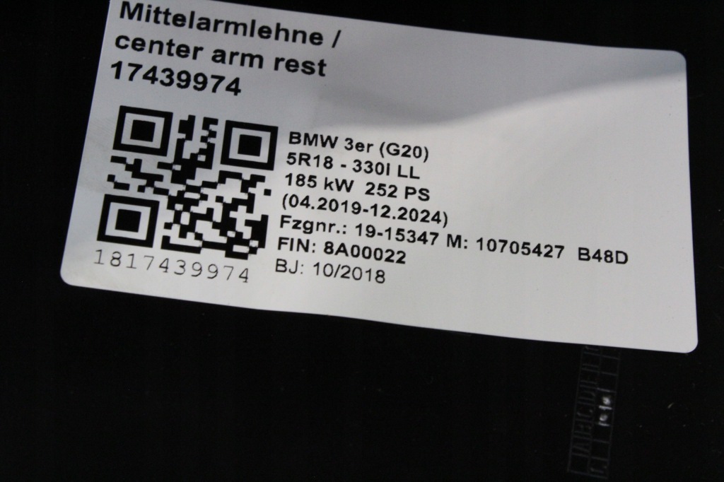 Тунель середній підлокітник nić czerwona bmw g20 Недорого