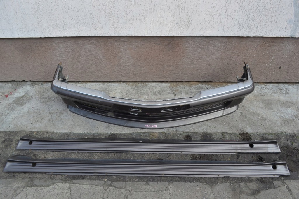 Mercedes w126 se накладка бампера kamei + пороги Недорого