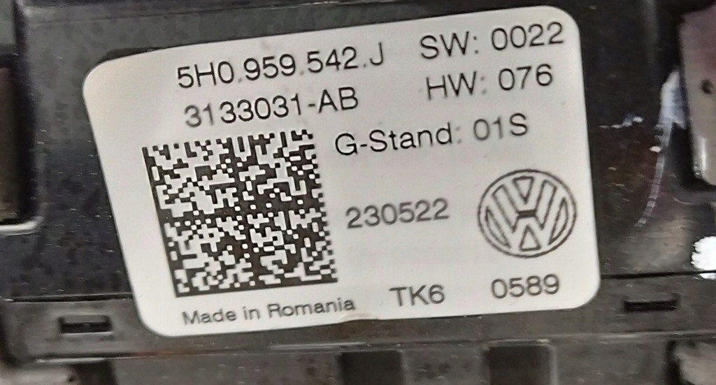 фото №12, K81 vw golf viii 8 r20 повітропровід пелюстки перемикання 5h0959542j