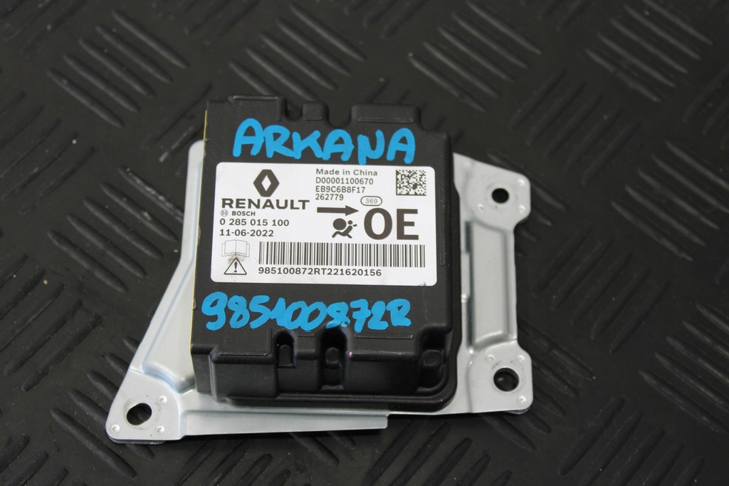 фото №1, Датчик подушка безпеки подушок arkana 985100872r