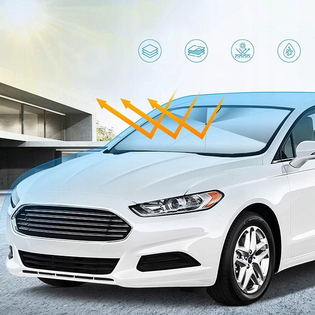 фото №9, Большая защита солнцезащитная na передняя стекло автомобиля, защита przed uv