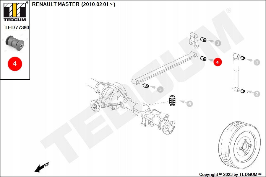 фото №9, Tedgum ted77380 підшипниковий вузол, ресора ресорний