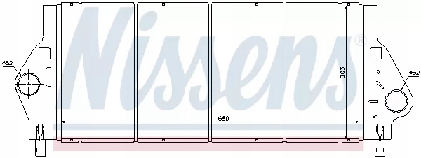 Интеркулер renault laguna 01- 1.9 dci, espace 96- Оригинал