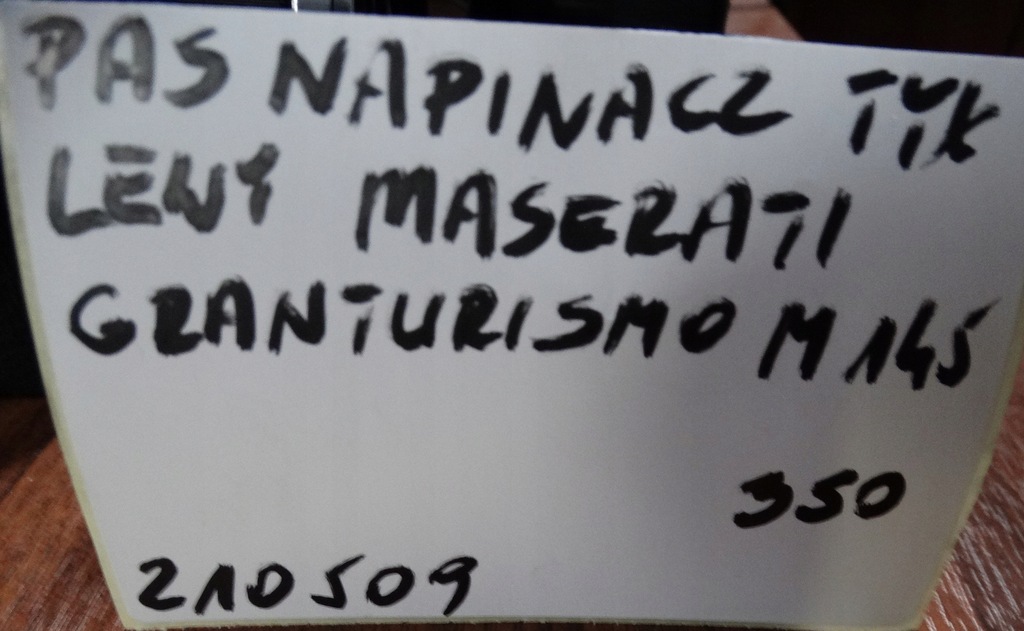 фото №5, Pas натяжитель задняя левый maserati granturismo 1