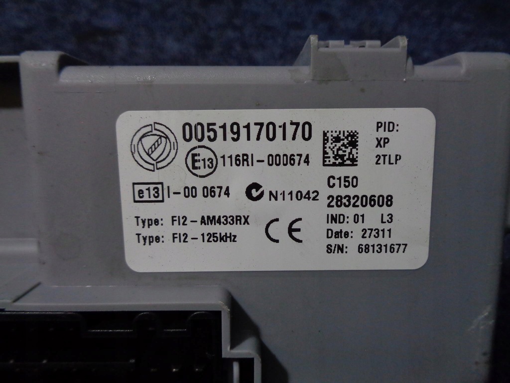 фото №8, Бортовий комп'ютер замок запалювання bsi 51899604 0281017006 fiat doblo 2 1.6 16v m-jet