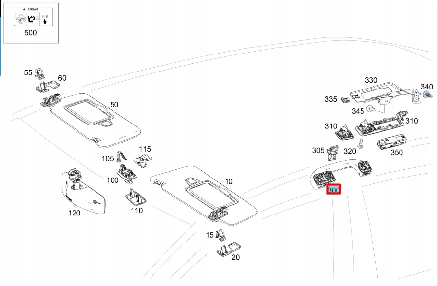 Mercedes-benz cla купе c118 ручка крыша левая задняя a24681001548l36 Доставка